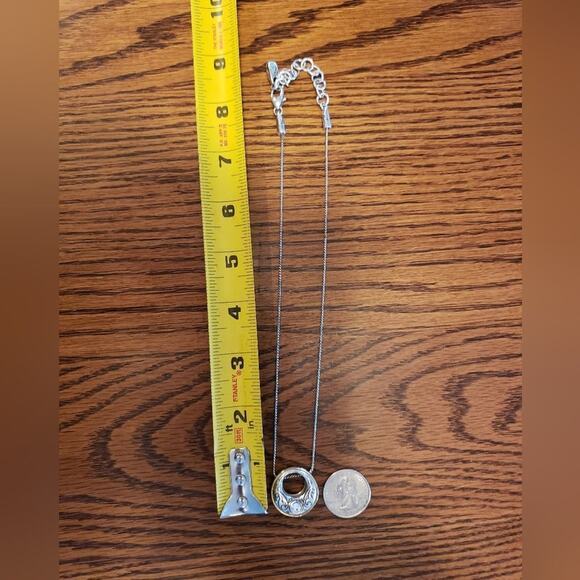 RETIRED Brighton Aries Two times circular pendent necklace Reversible - Picture 6 of 7